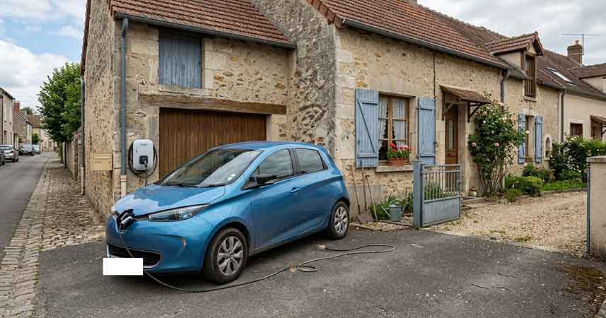 Installation de borne de recharge IRVE
