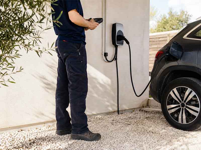 Installation d'une borne de recharge IRVE